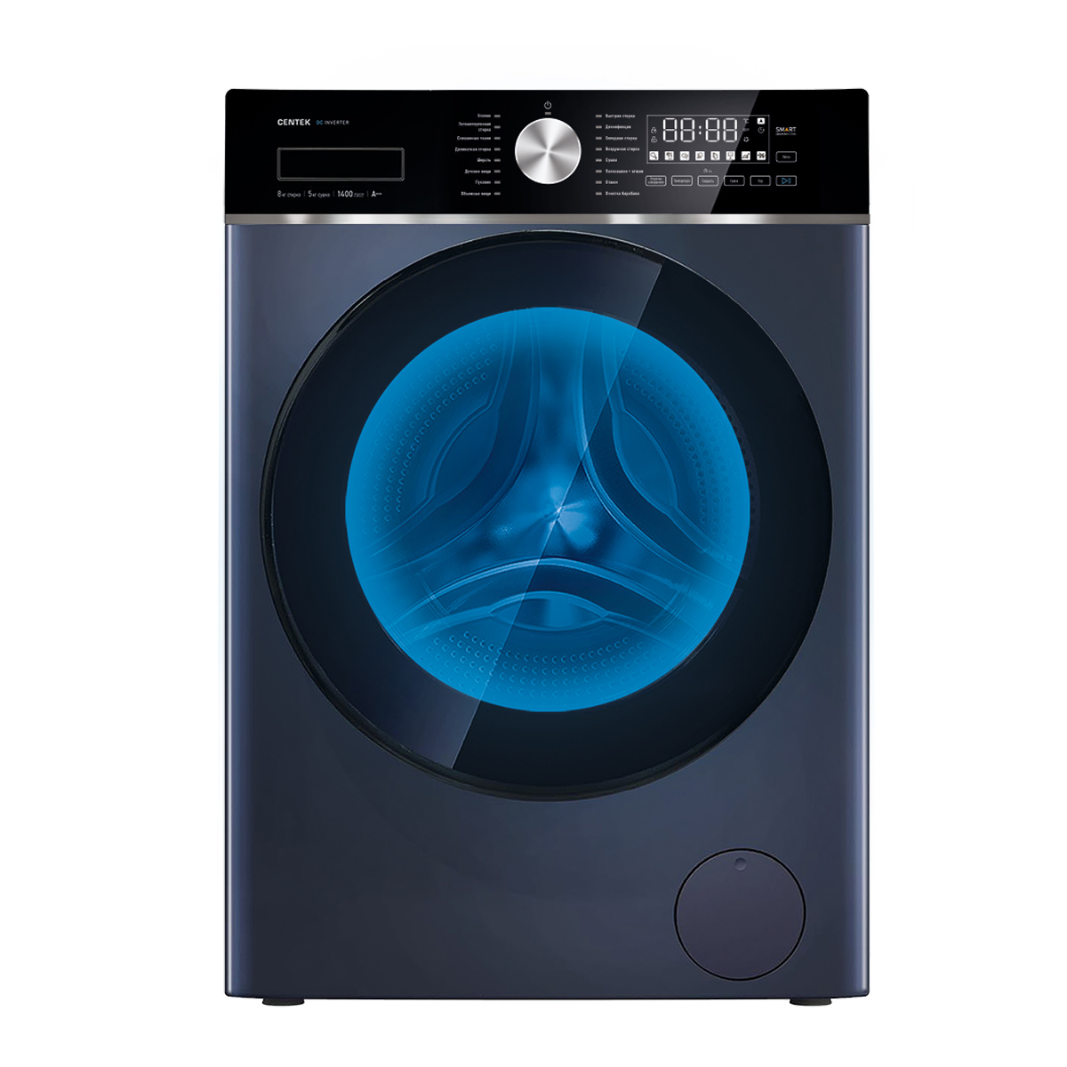 Изображение товара Стиральная машина с сушкой Centek CT-1956 8 кг 17 программ блокировка защиты от детей