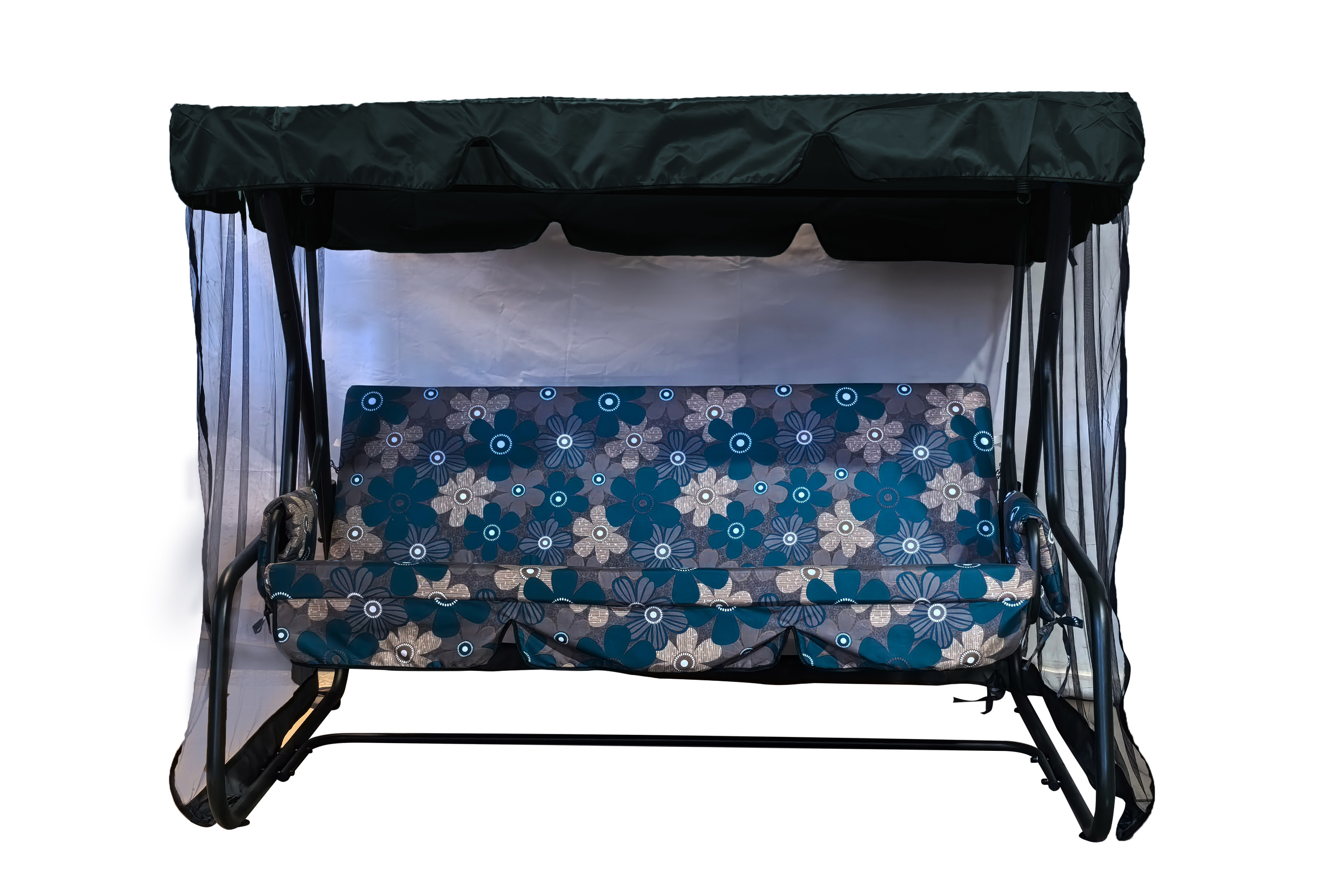 Изображение товара Качели садовые Greengard Лозанна 3-х местные до 250 кг зеленый