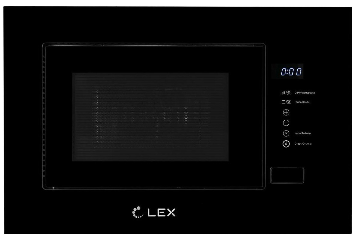 Изображение товара Встраиваемая микроволновая печь Lex BIMO 20.01 BLACK 20 л 59.5x39x33 см цвет черный