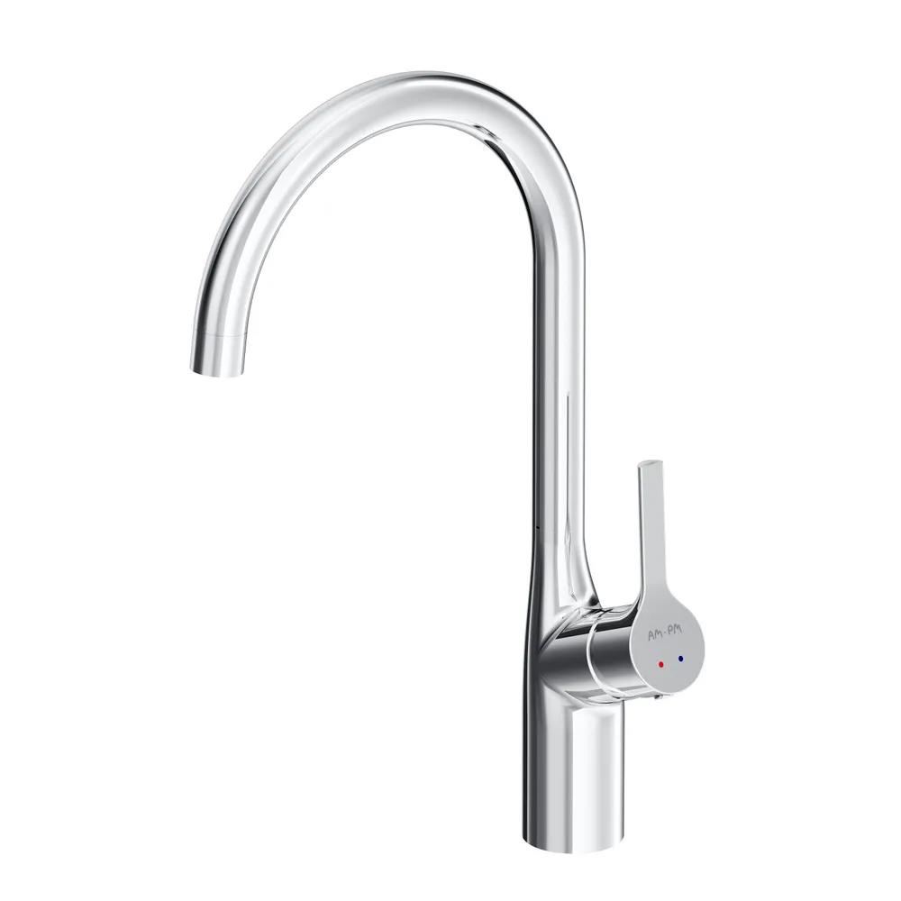 Изображение товара Смеситель для кухни AM.PM Brava S с высоким поворотным изливом 27 см