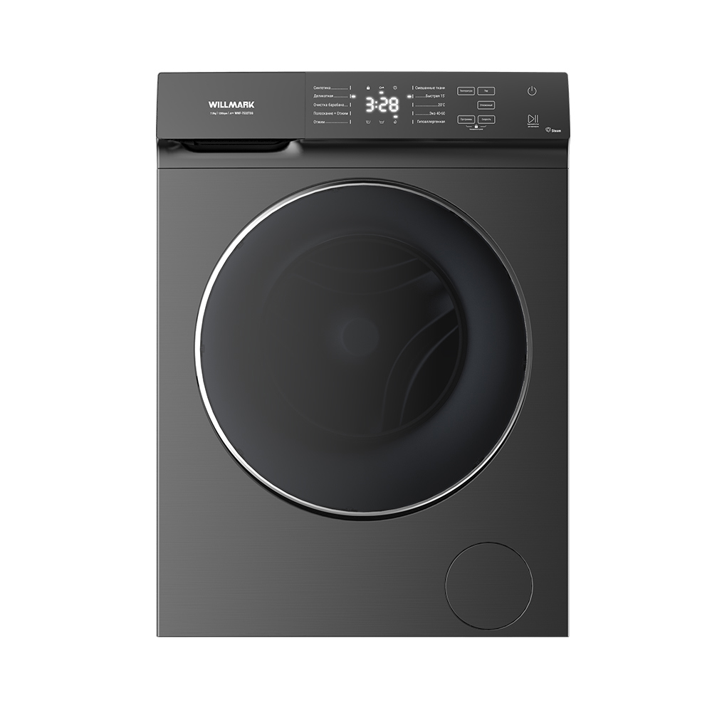 Изображение товара Стиральная машина WILLMARK WMF-7532TSG 7 кг графит компактная фронтальная