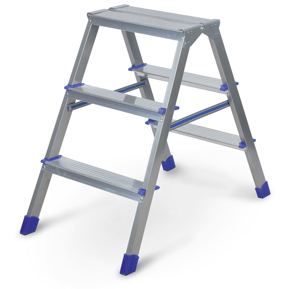 Изображение товара Стремянка алюминиевая Nika ДЛС3 (7077) 3 ступени 150 кг