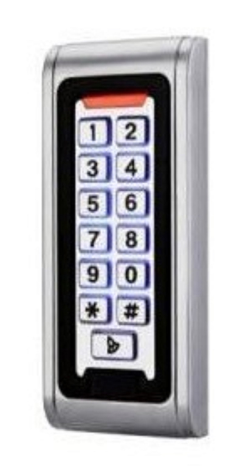 Изображение товара Кодовая панель со встроенным считывателем карт Alarmico Mifare антивандальная