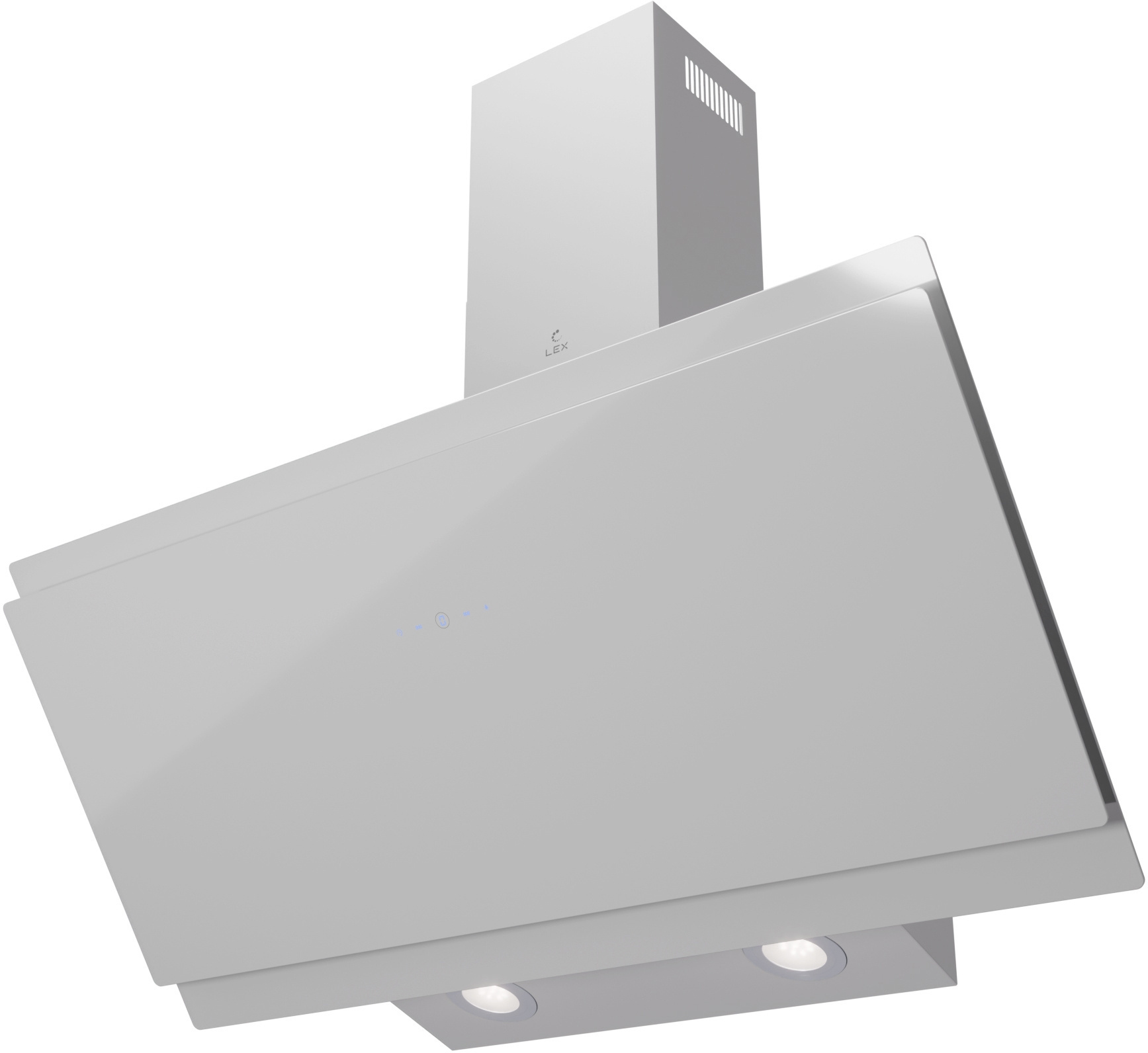 Изображение товара Вытяжка Lex Furia 900 White наклонная 90 см тихая и стильная