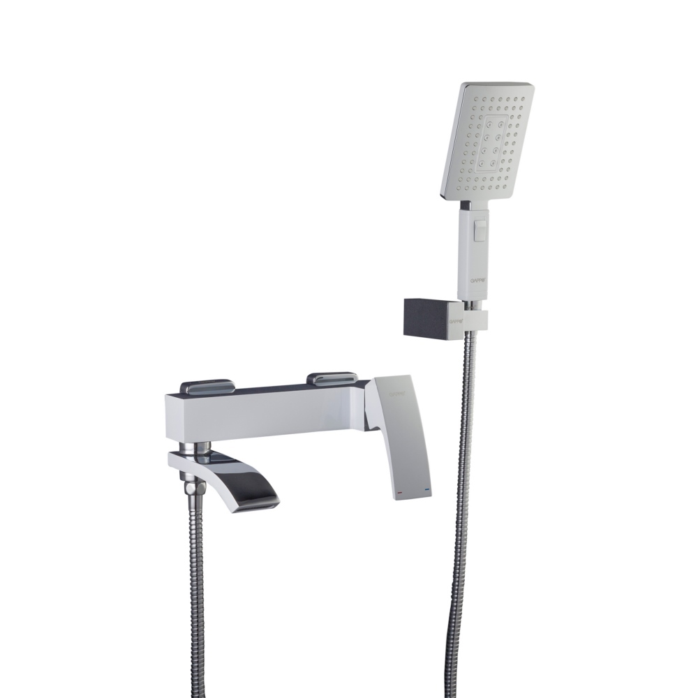 Изображение товара Смеситель для ванны Gappo G3207-8 однорычажный хром каскадный излив