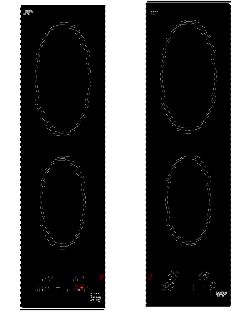 Изображение товара Электрическая варочная панель Korting HK 32001 B 29 см 2 конфорки цвет черный