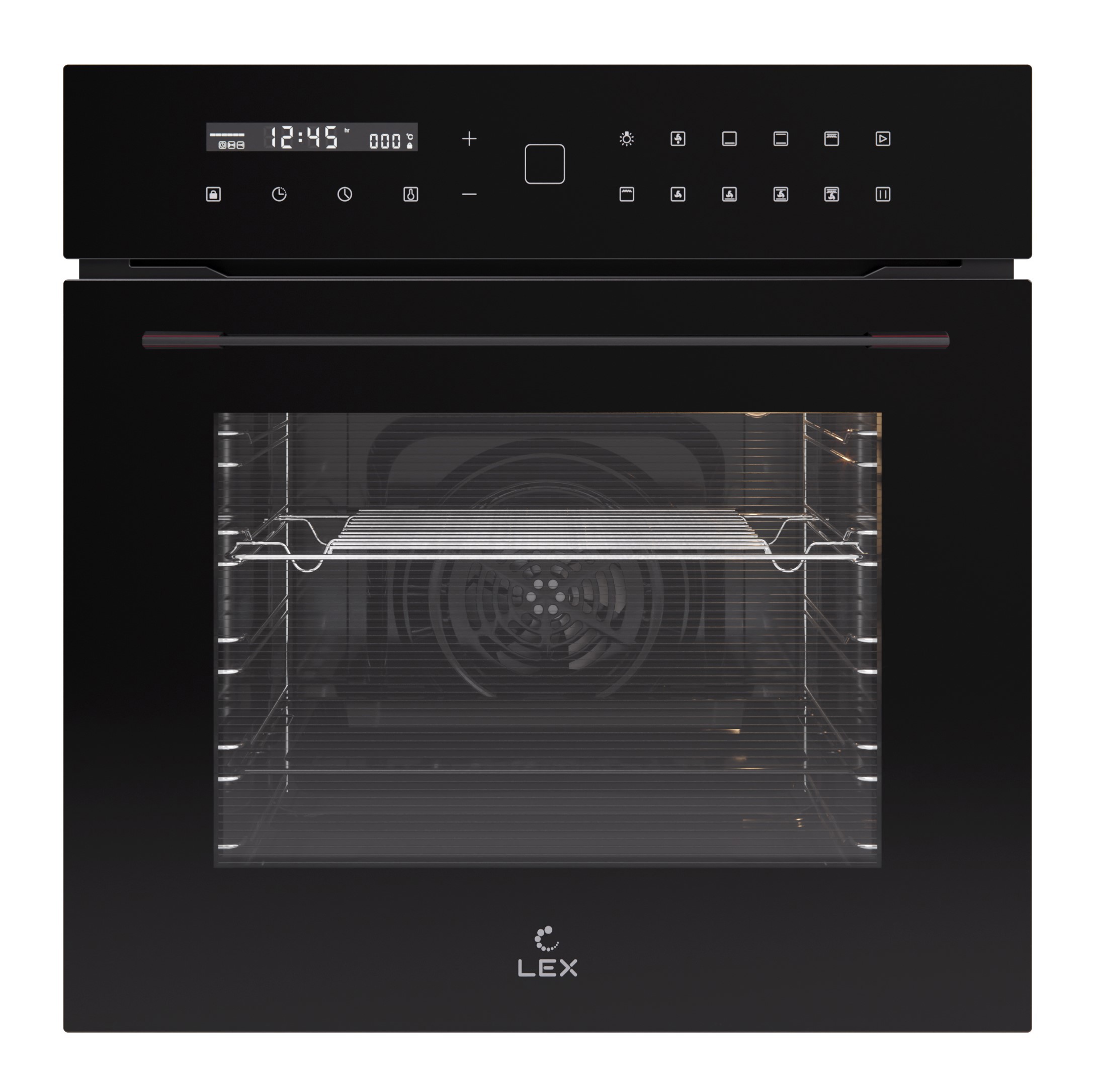 Изображение товара Встраиваемый духовой шкаф Lex Eds 101 Bbl 60x59.50x53 см цвет черный