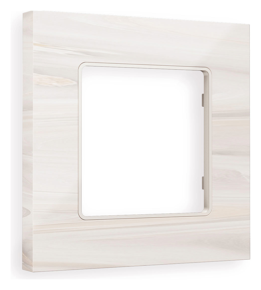 Изображение товара Рамка для розеток и выключателей Ambrella volt Alfa Grand AF930301 бежевый мрамор