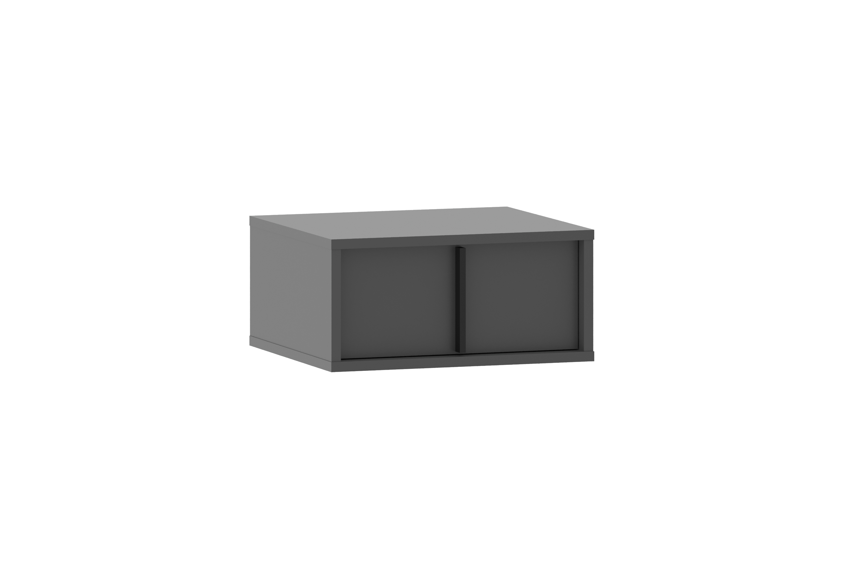 Изображение товара Тумба прикроватная Silva 45x21.2x40 см 1 ящик ЛДСП цвет серый