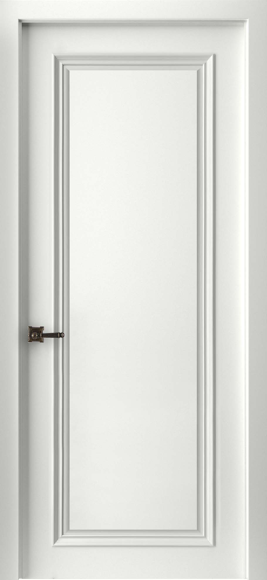 Изображение товара Дверь межкомнатная Двери регионов Бремен 1 глухая 200x90см эмаль цвет белый без замка и петель