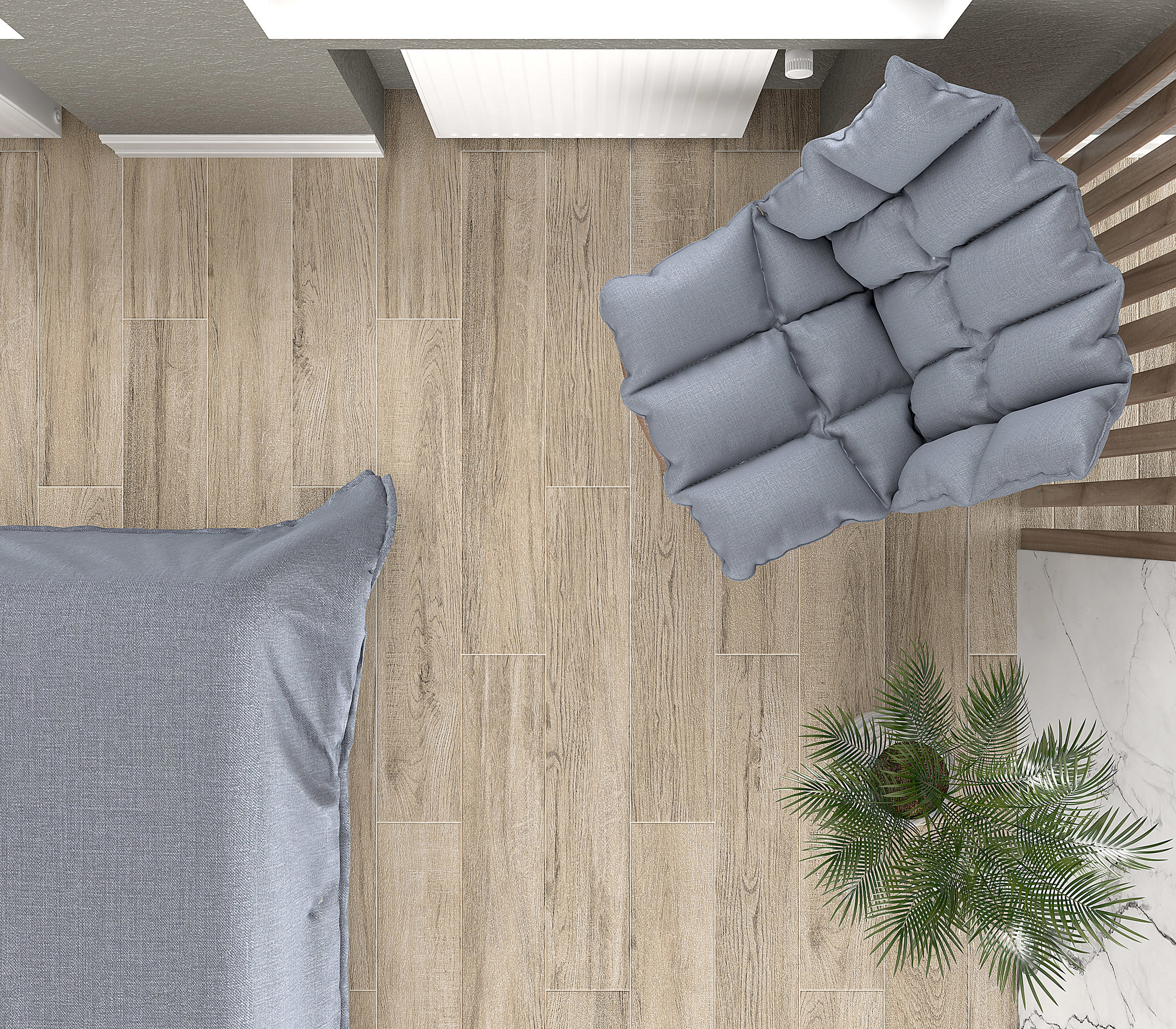 Изображение товара Керамогранит Laparet Rainwood 20x119.5 см табачный матовый для пола и стен