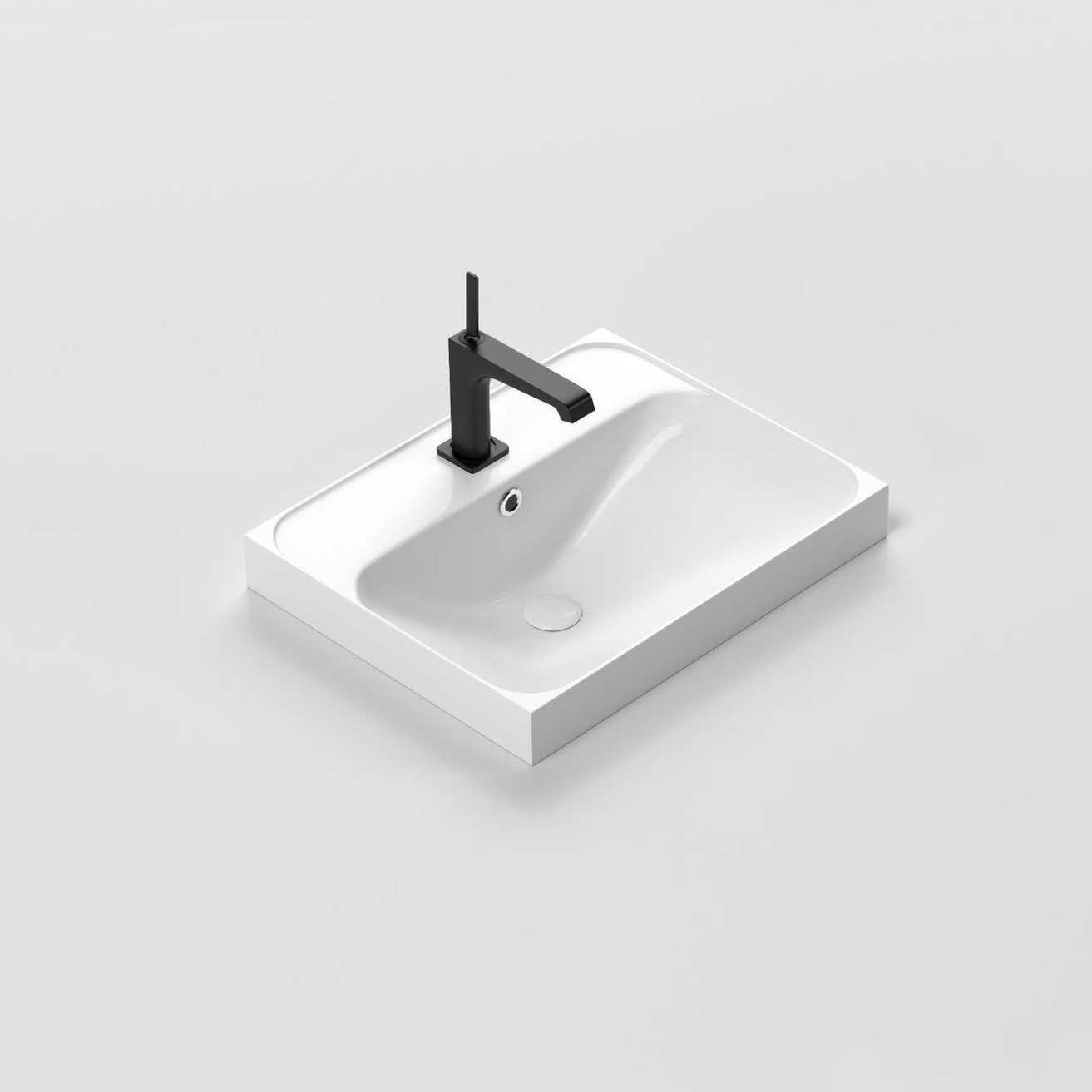 Изображение товара Раковина AQUANET Flash Mini 00342052 Прямоугольная керамика 50.8 см