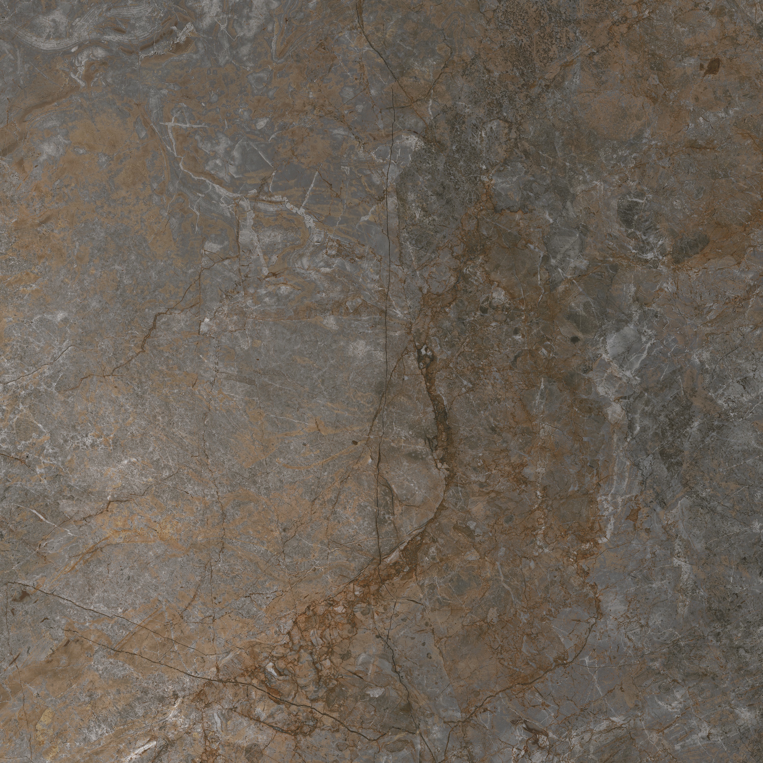 Изображение товара Керамогранит Gresse Petra GRS02-05 Steel 60x60см глазурованный коричневый