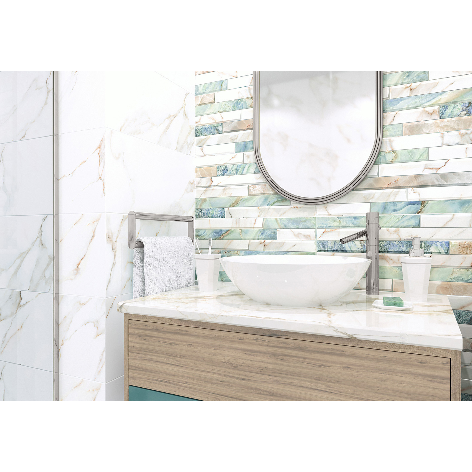 Изображение товара Плитка Alma Ceramica Nevada 1 TWU09NVD616 50x24.9 см разноцветная