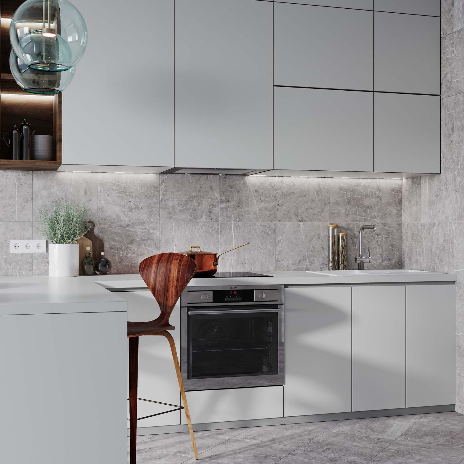 Изображение товара Керамогранит Estima Melody MO03 серый 40.5x40.5 см неполированный