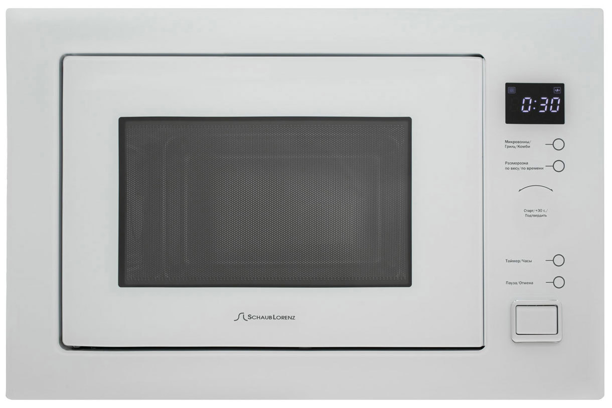 Изображение товара Встраиваемая микроволновая печь Schaub lorenz SLM EL25D 25 л 59.5x38.8x40 см цвет белый