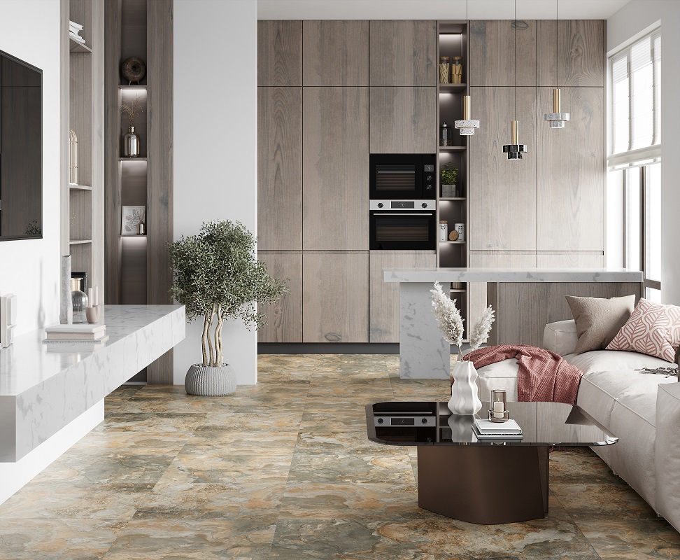 Изображение товара Керамогранит Laparet Oberon Green 60x60 см бежевый матовый для пола и стен