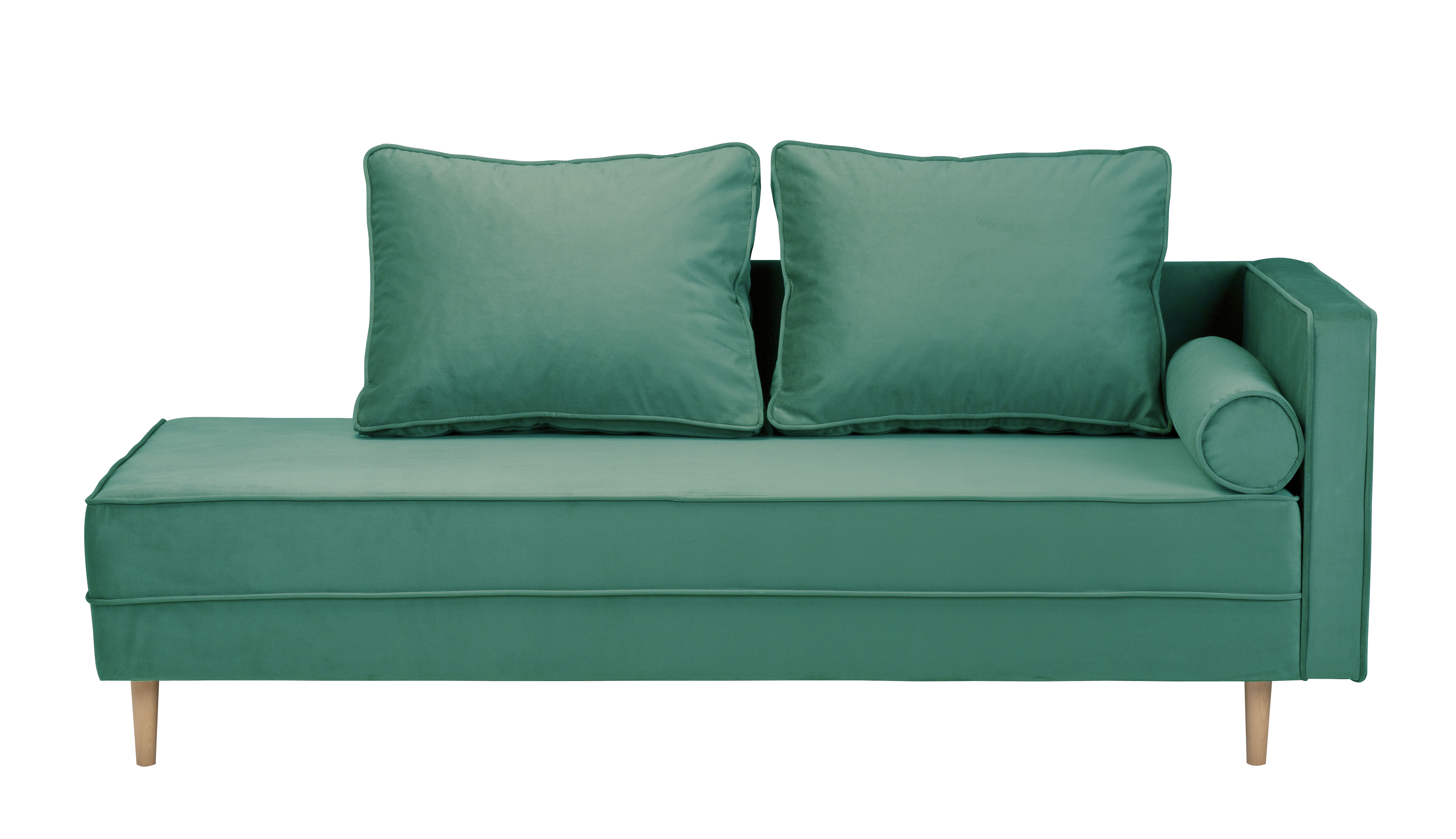 Изображение товара Диван прямой Диван не мебель Блюз id000119-Zarabirusa 195x74x74 см велюр цвет берюзовый