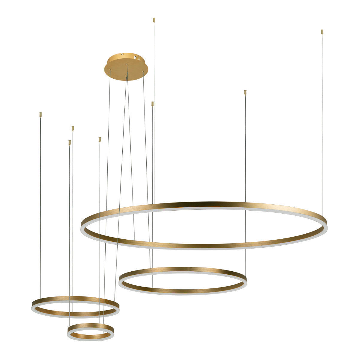 Изображение товара Светильник подвесной светодиодный LOFT IT Ring 10017/4L, теплый белый свет