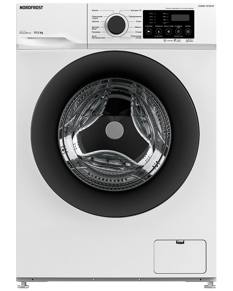 Изображение товара Стиральная машина Nordfrost I-Ddq4 10120 W 59.50x85x60 см 10.50 кг цвет белый