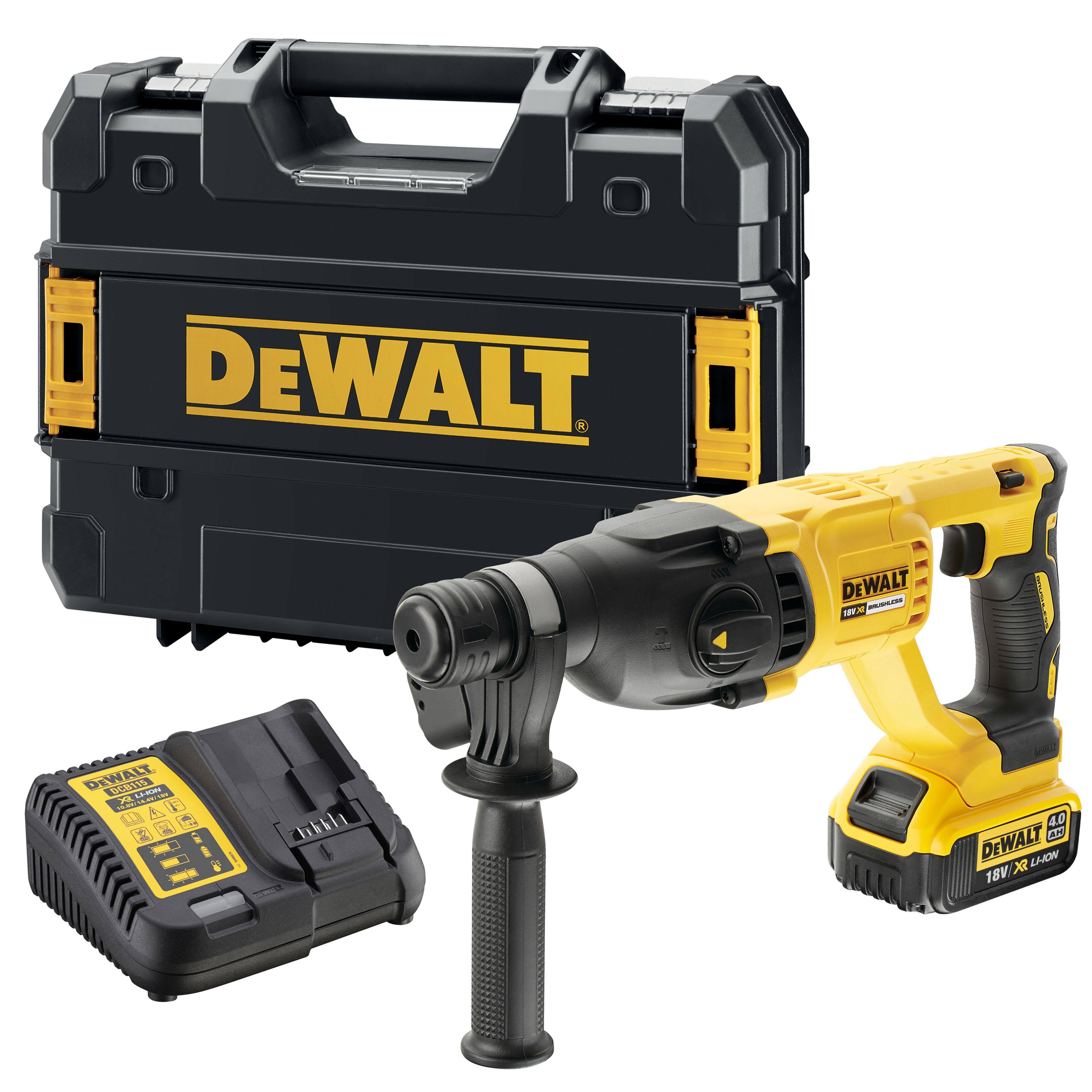 Изображение товара Перфоратор аккумуляторный Dewalt DCH133M1-QW 18 В, бесщеточный SDS Plus
