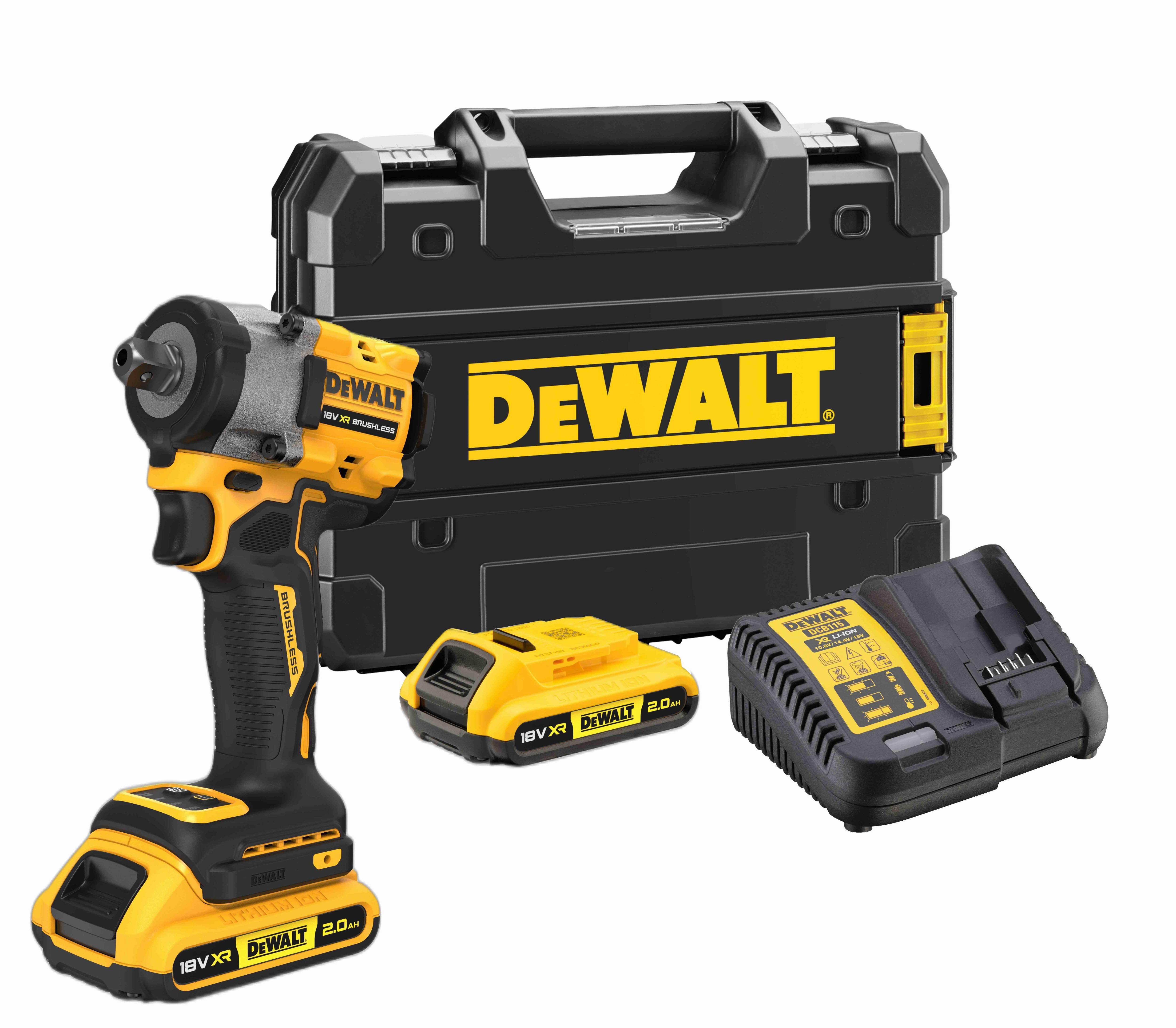 Изображение товара Аккумуляторный гайковерт DEWALT DCF922D2T-QW 610 Нм, 18 В, 4 скорости Изображение товара Аккумуляторный гайковерт DEWALT DCF922D2T-QW 610 Нм, 18 В, 4 скорости