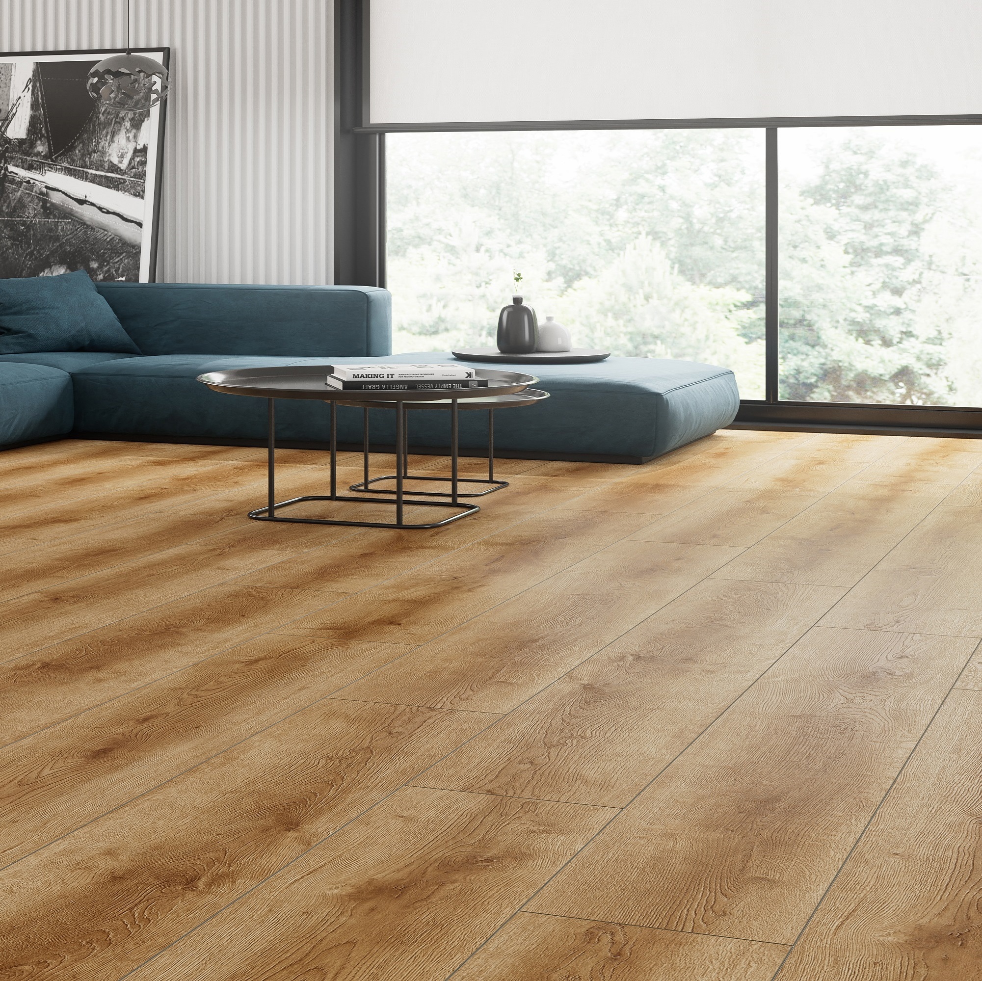 Изображение товара Ламинат Camsan Platinum Plus Дуб Балкан 33 класс 10 мм фаска 1.84 м²