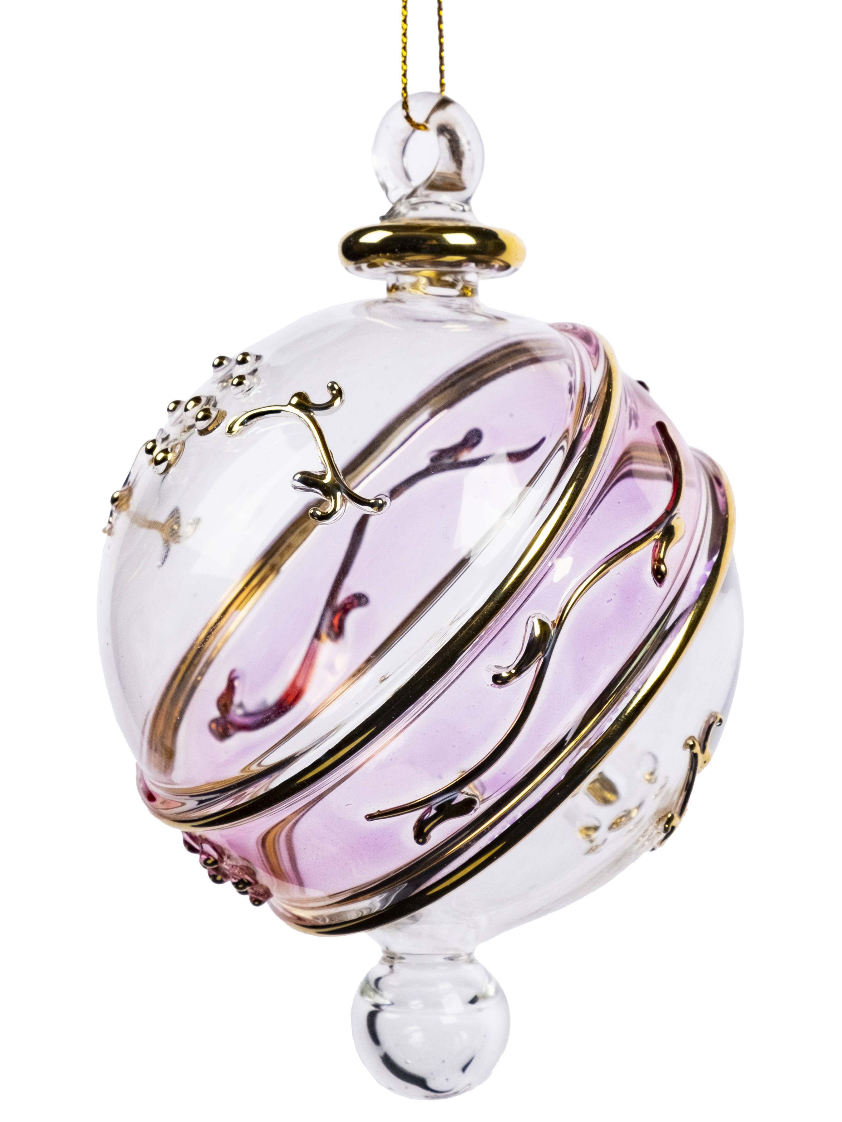 Изображение товара Елочная игрушка Valma 90676 8 см разноцветная стеклянная новогодняя украшение