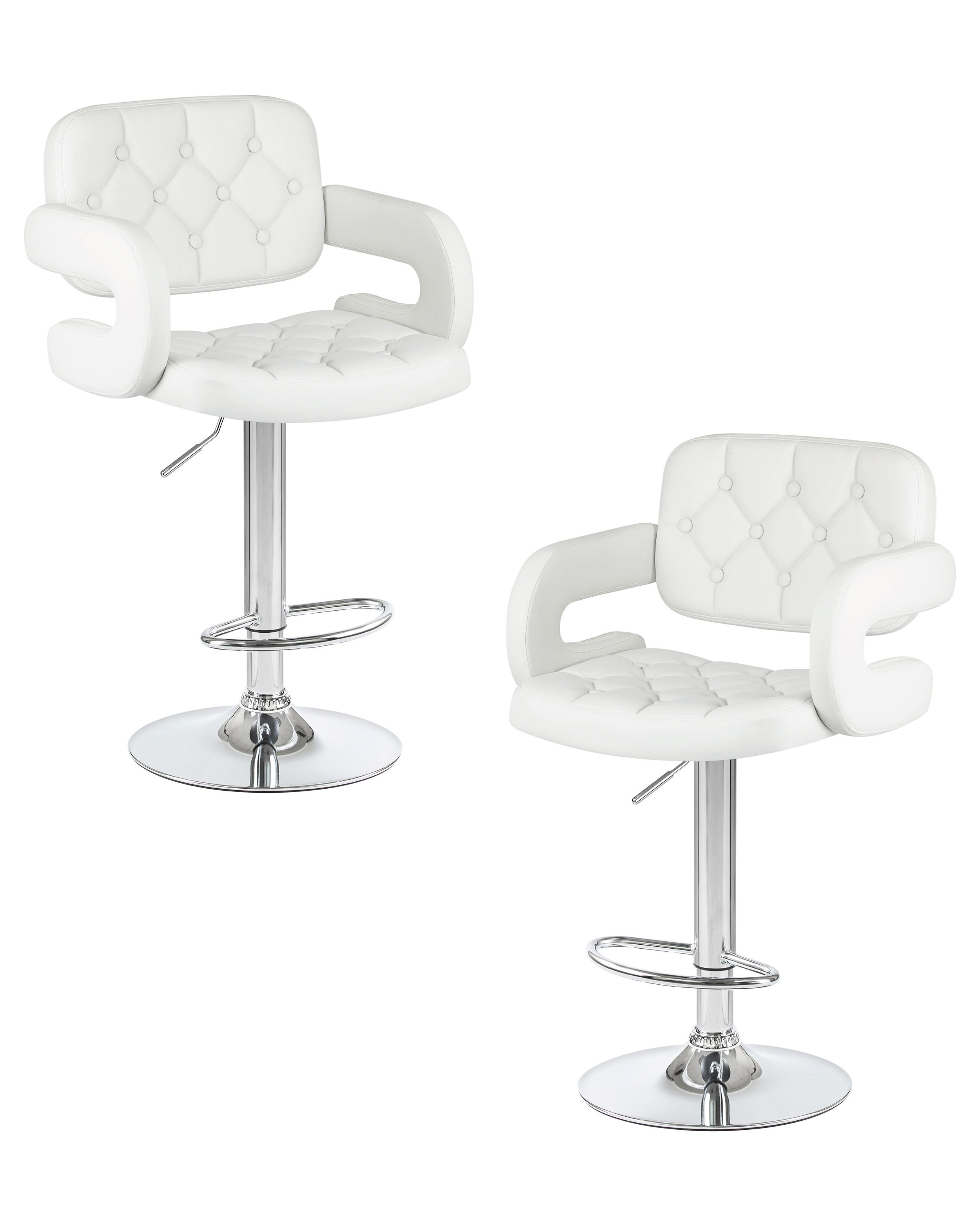 Изображение товара Барный стул Dobrin Tiesto lm-3460 белый регулируемый механизм вращение комфорт