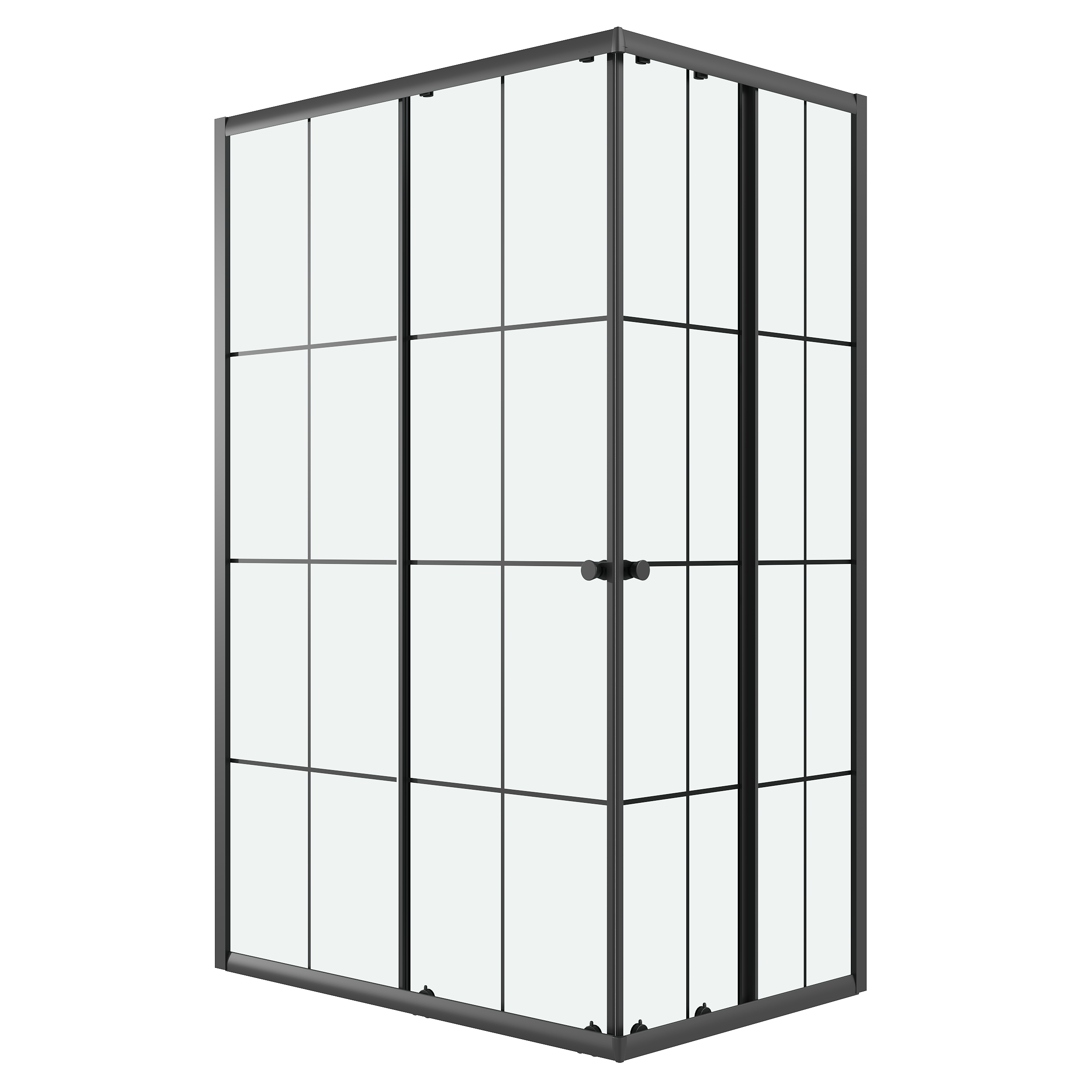 Изображение товара Душевой уголок Niagara Eco NG-1018-14QKL прямоугольник 100x80см черный профиль эффект стекла прозрачное закаленное стекло