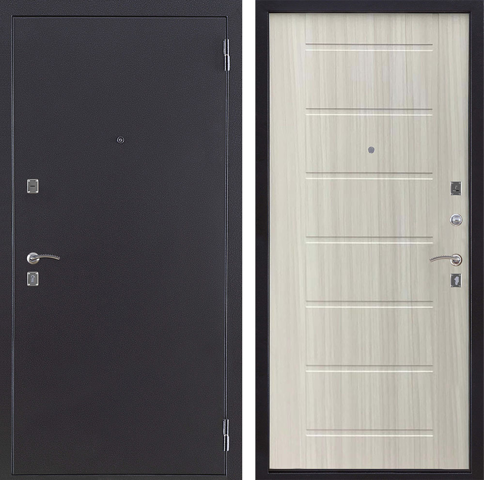 Изображение товара Входная дверь Двери Регионов Триумф ФЛ Neo правый 205x86см сандал светлый/антик тёмное серебро