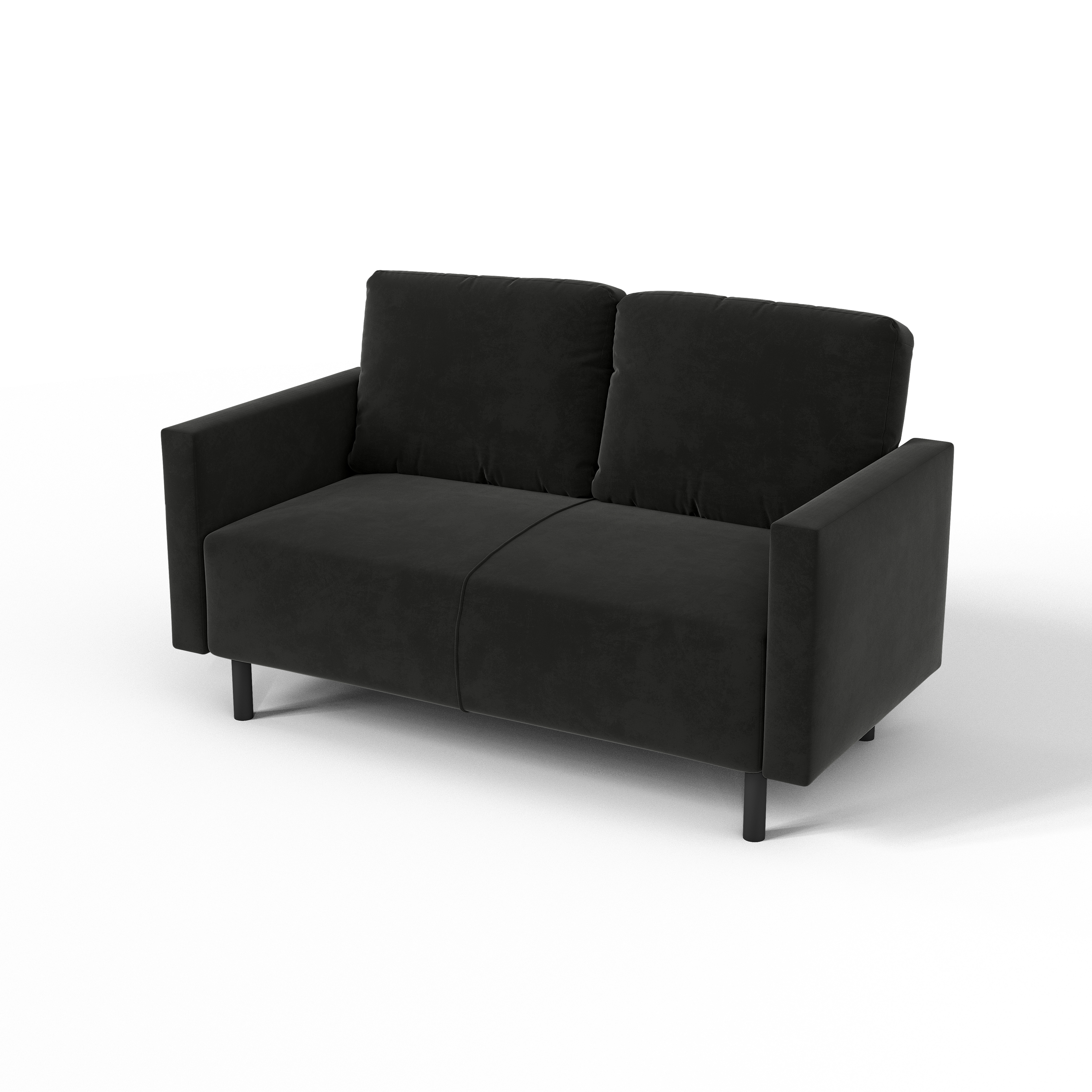 Изображение товара Диван Salon tron Сканди divan_skandi_03 120x85x66 см велюр цвет черный