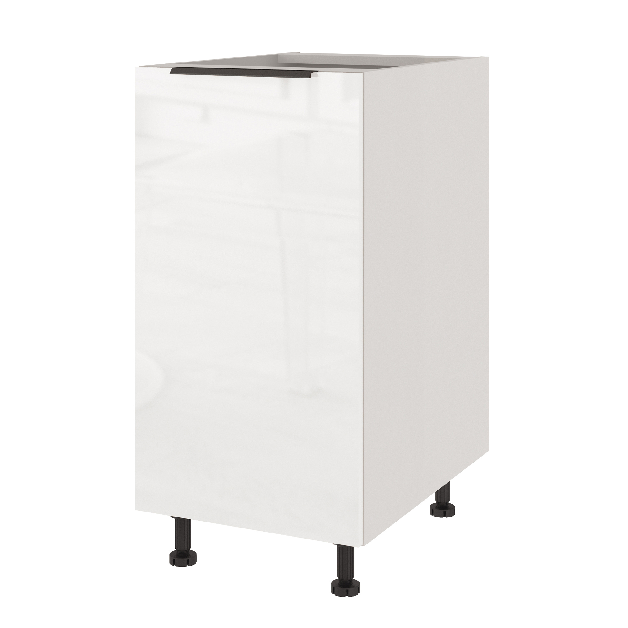 Изображение товара Кухонный модуль напольный Beneli COLOR Белый глянец/Белый 40х57.6х82 см 1шт.