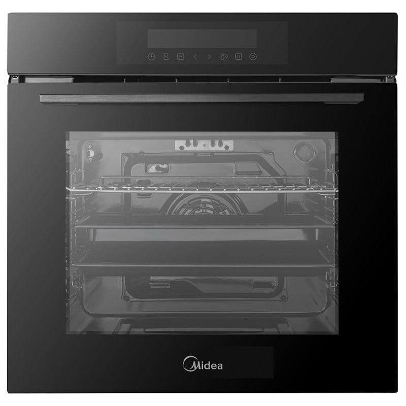 Изображение товара Встраиваемый духовой шкаф Midea 693935 MO98277CGB 59.5х59.5х57.5 см цвет черный