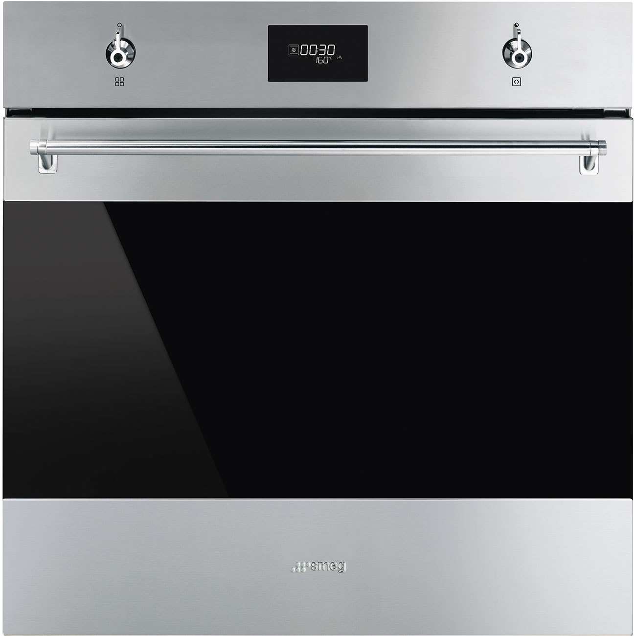 Изображение товара Встраиваемый духовой шкаф Smeg SF6301TVX нержавеющая сталь 70 л