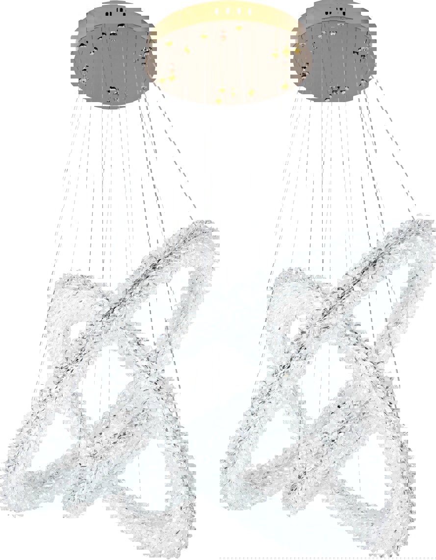 Изображение товара Подвесной светодиодный светильник Stilfort Felloria с пультом 51 м2 золотой