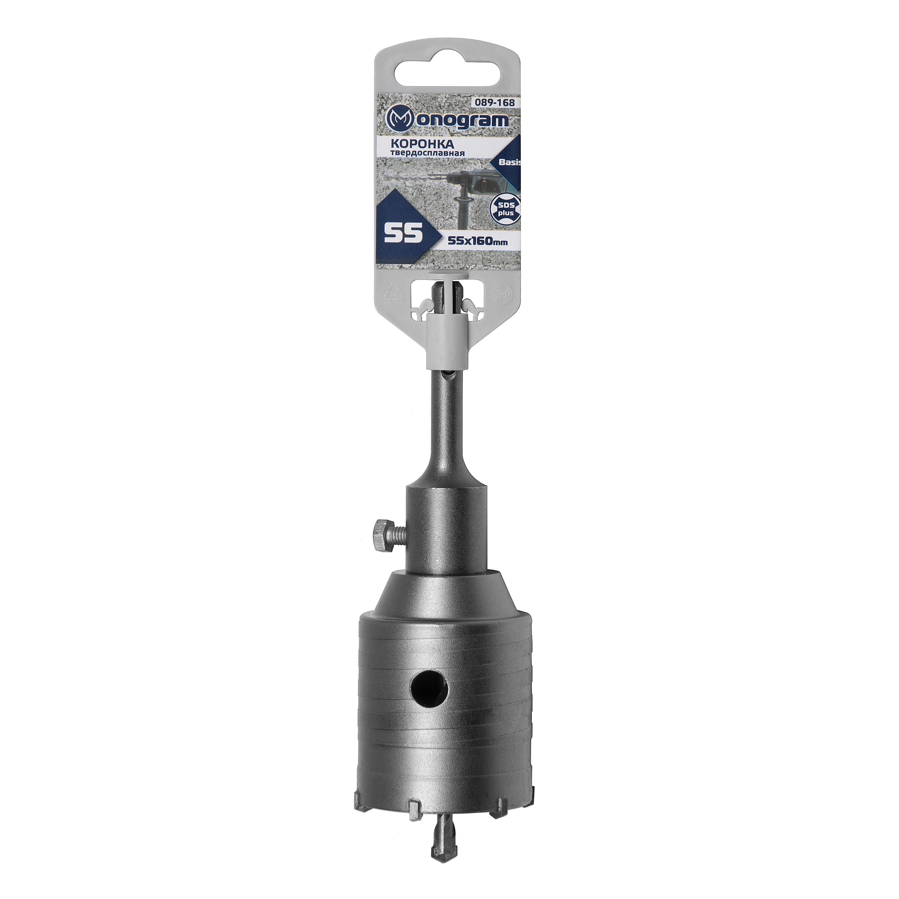 Изображение товара Коронка твердосплавная по бетону Monogram 55х50/160 мм SDS Plus с адаптером