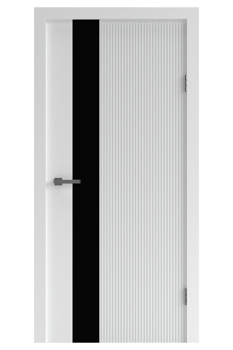Изображение товара Дверь межкомнатная DK-doors Lux 08 остеклённая 70x200см ПВХ цвет велютто бьянко без замка и петель
