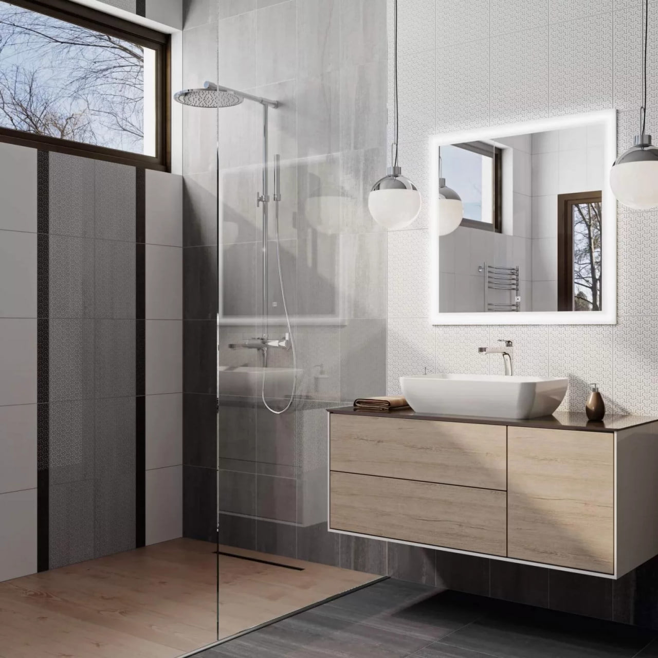 Изображение товара Настенная плитка Kerama marazzi Ломбардиа 6 6397 25x40 см белая