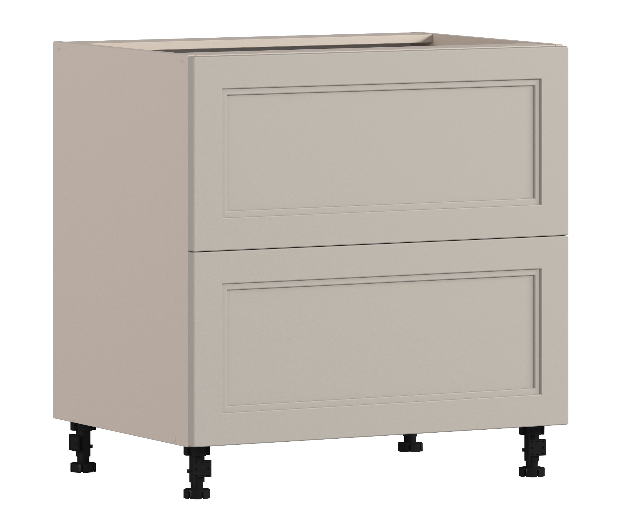 Изображение товара Напольный шкаф Регина Столплит с ящиками 80x82x56 см МДФ цвет бежевый