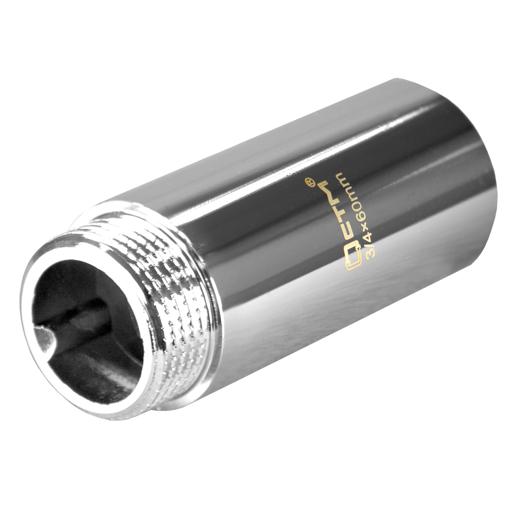 Изображение товара Удлинитель для резьбы 3/4 дюйма латунь хромированное покрытие 70 мм