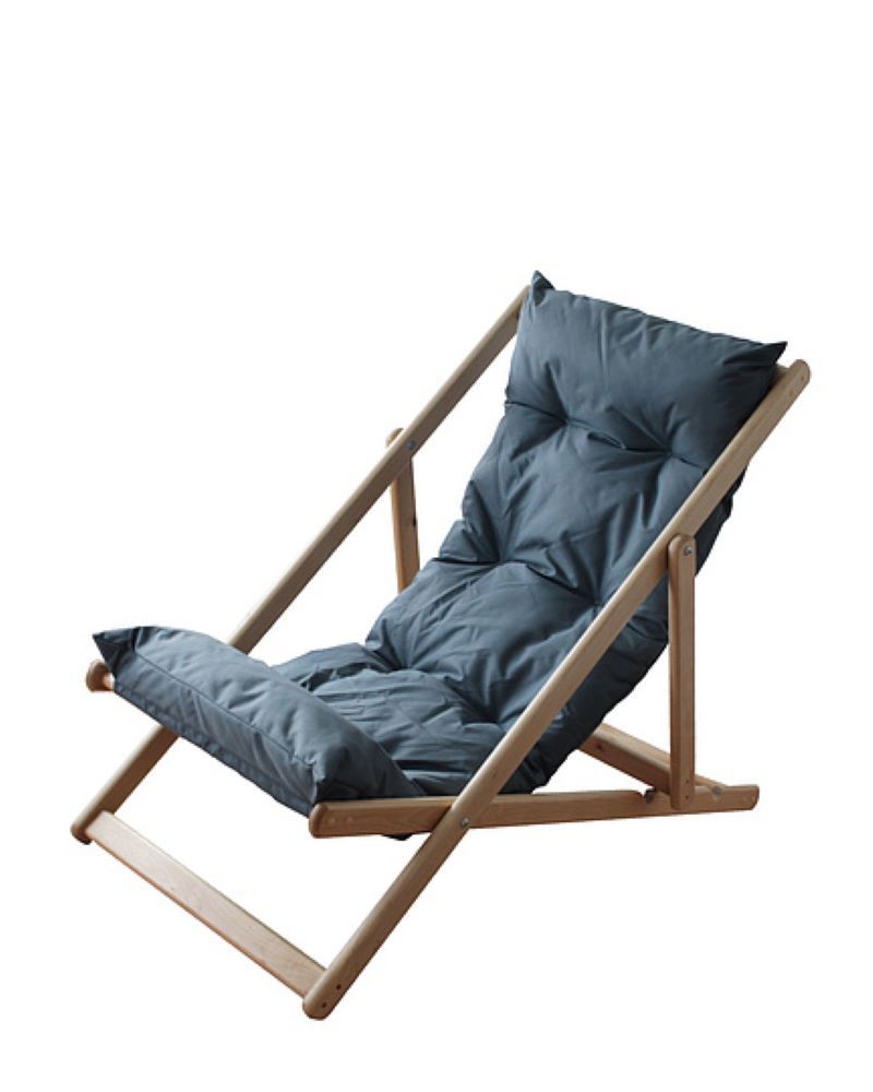 Изображение товара Шезлонг складной Симфония Элит КШ-003-3 120x60x80 см деревянный серый