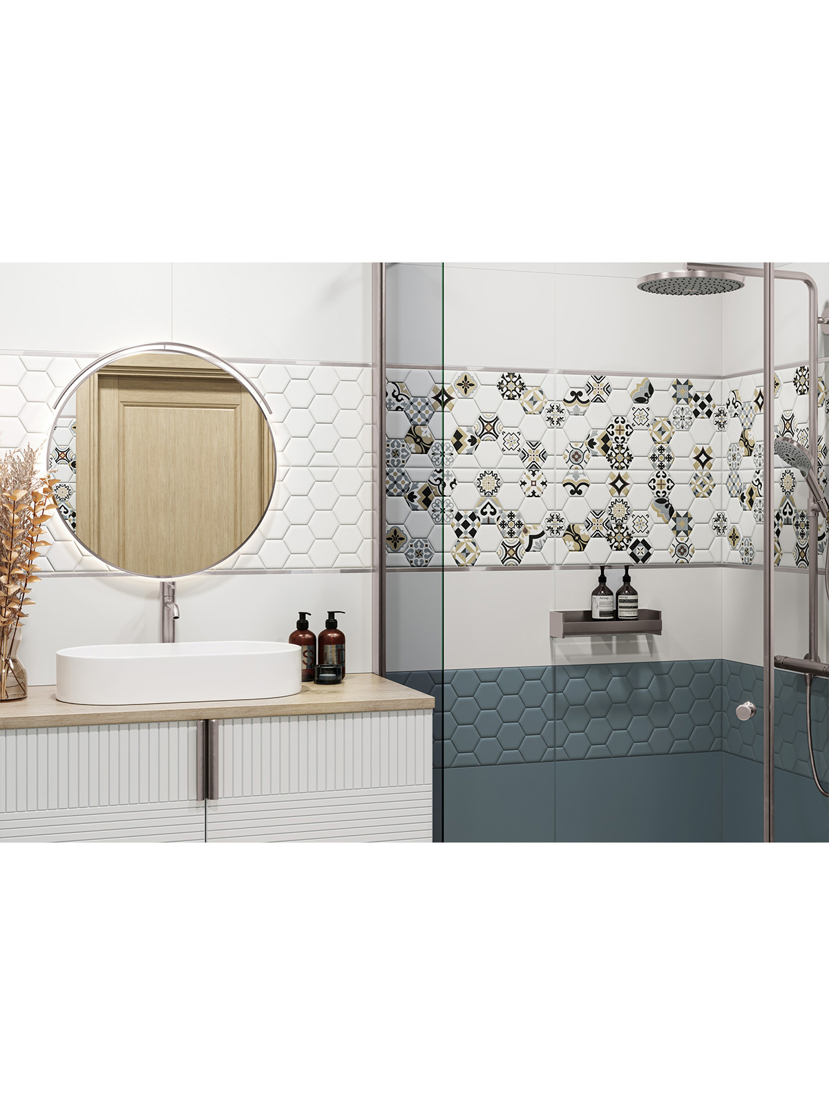 Изображение товара Настенная плитка NEW TREND Edelweiss 30x60 см белая матовая