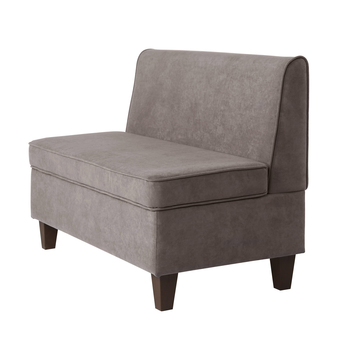 Изображение товара Кухонный диван Norta Lori 113x77.5x56.5 см велюр серо-коричневый