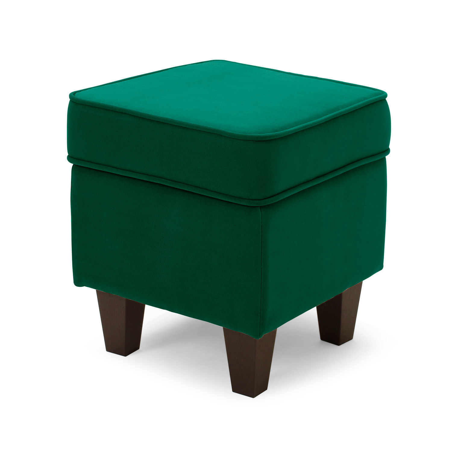 Изображение товара Пуф с ящиком NORTA Lori Vivaldi 11 велюр 43x40 см зеленый