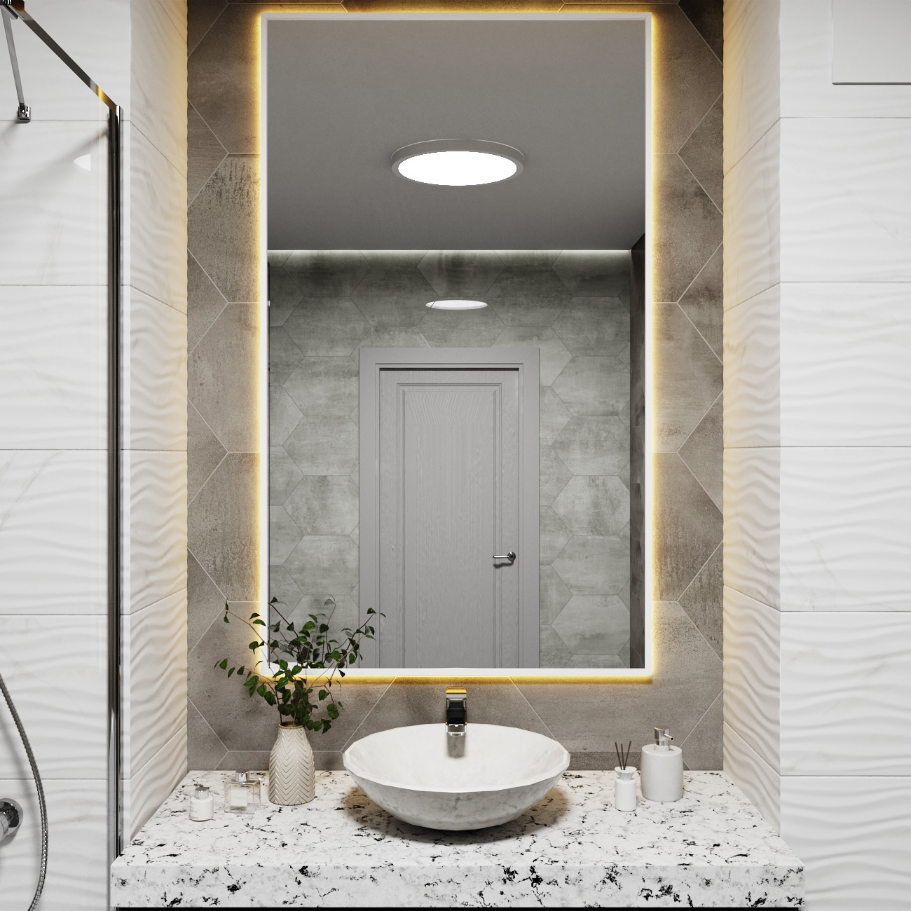 Изображение товара Зеркало со встроенной подсветкой One mirror 15080бст 80x150 см Изображение товара Зеркало со встроенной подсветкой One mirror 15080бст 80x150 см