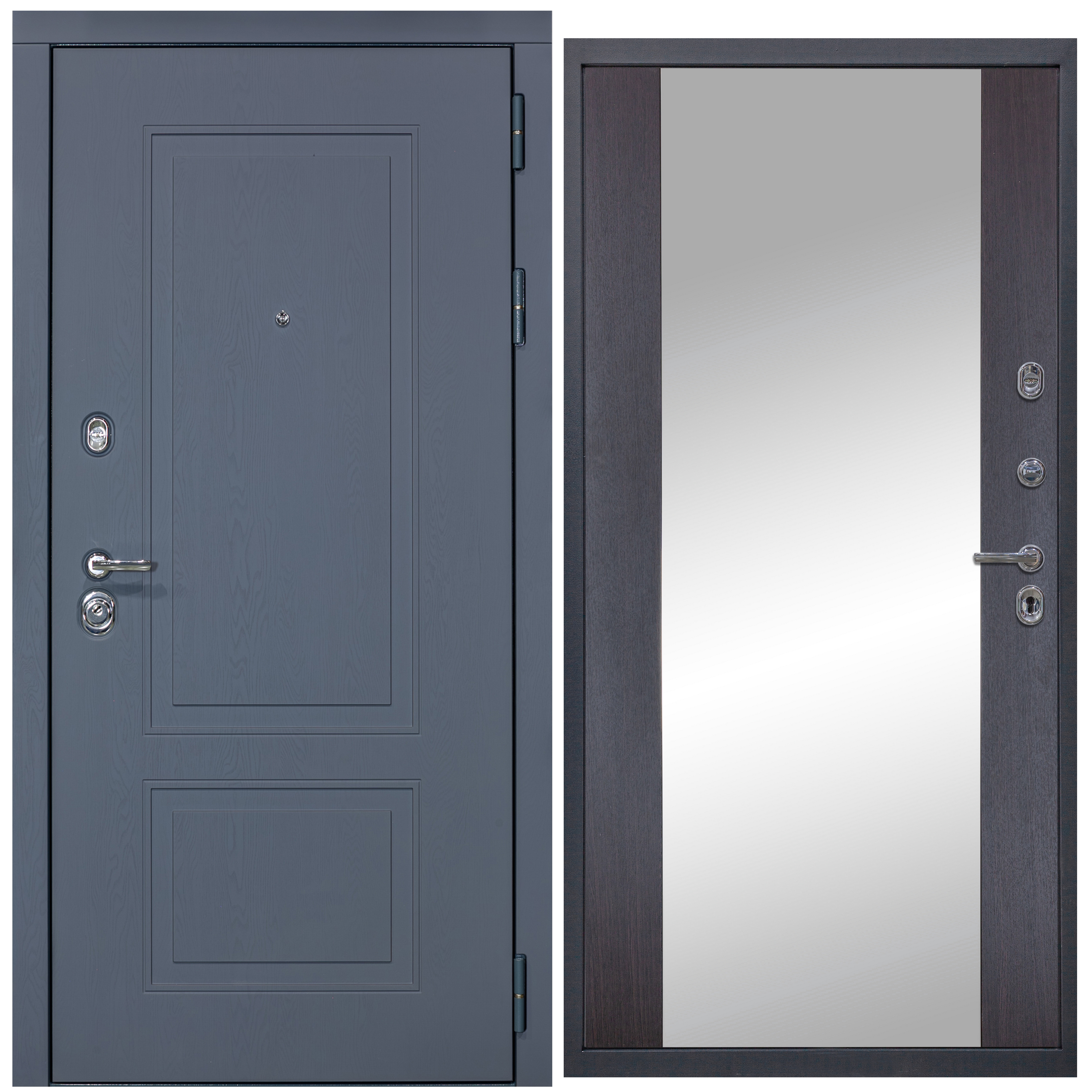 Изображение товара Входная дверь Diva STR МХ-38 205x86 см | Минеральная плита | Ясень графит