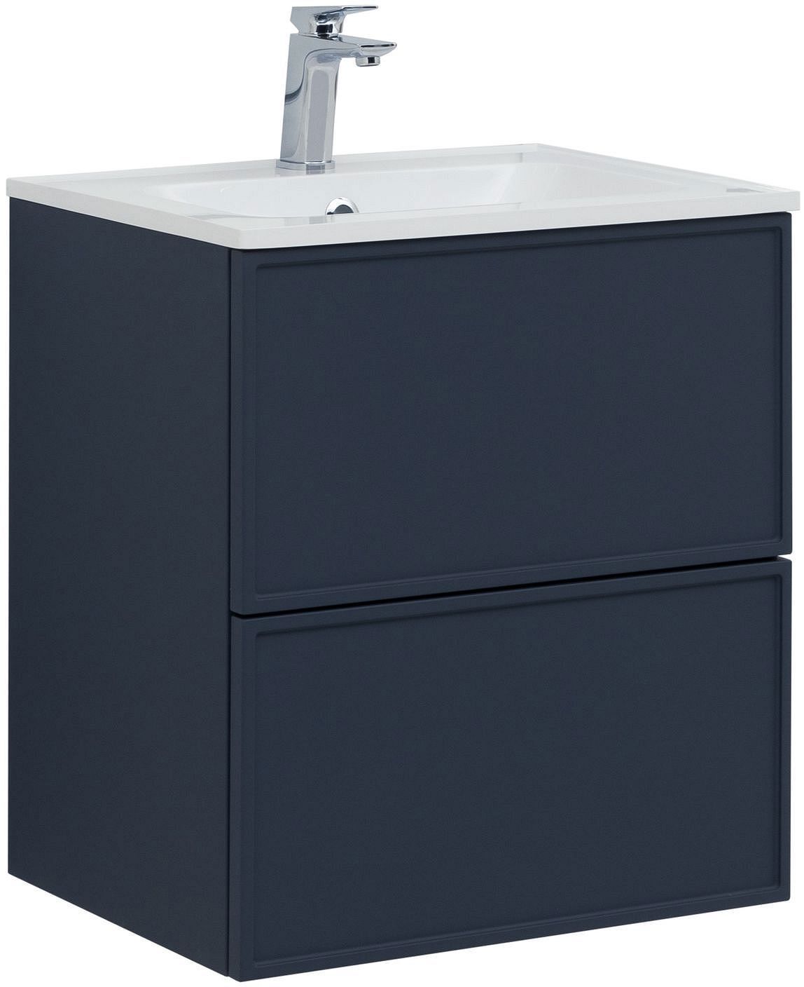 Изображение товара Тумба под раковину Aquanet Арт 00313264 58см подвесная цвет маренго