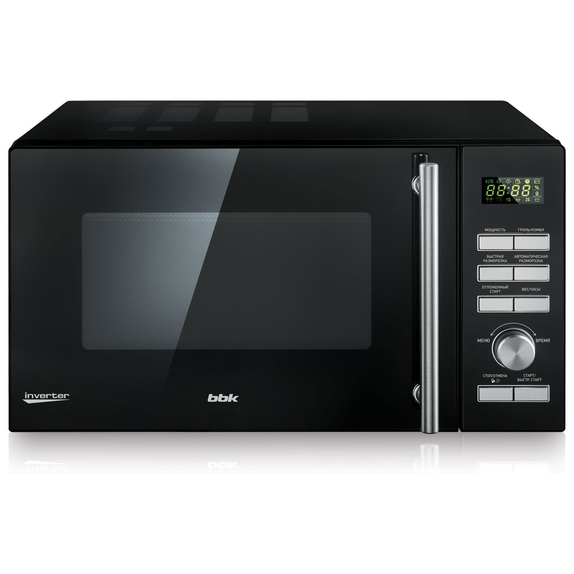 Изображение товара Отдельностоящая микроволновая печь Bbk 25MWI-939T/B 25 л 48.3x28.1x39 см цвет черный