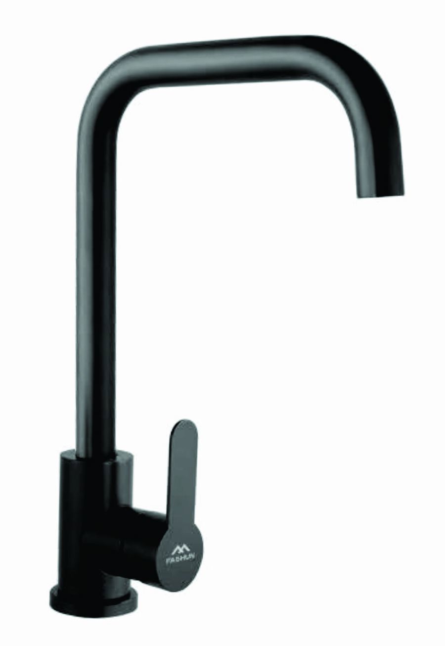 Изображение товара Однорычажный смеситель для кухни Fashun A54201-7 из нержавеющей стали черный